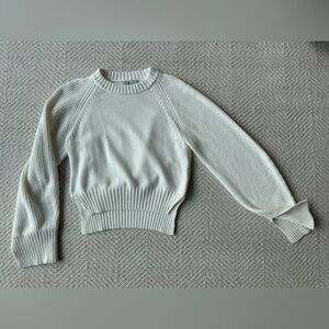Modern Citizen Elegant Off White Cropped Women's Sweater
